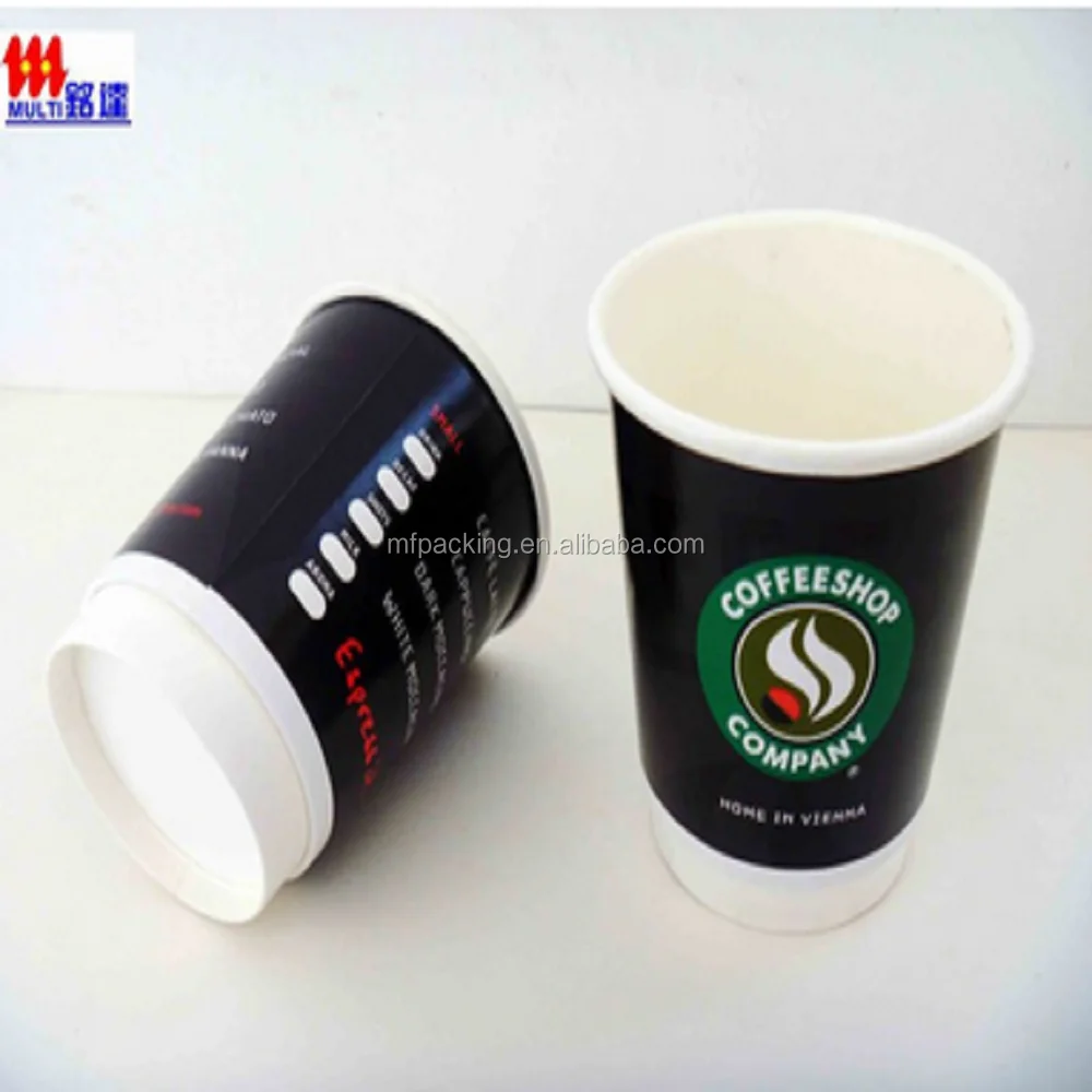 Одноразовые картонные чашки с принтом