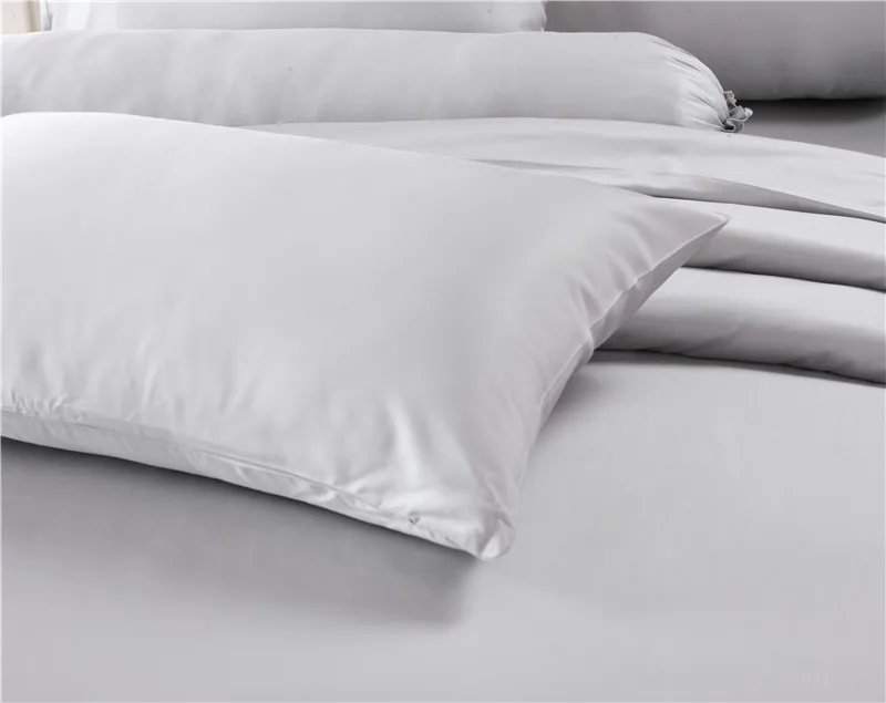 Custom Colours Bamboo Rayon Plain Dyed Sateen Weave Bed Sheet Set 400 Thread Count