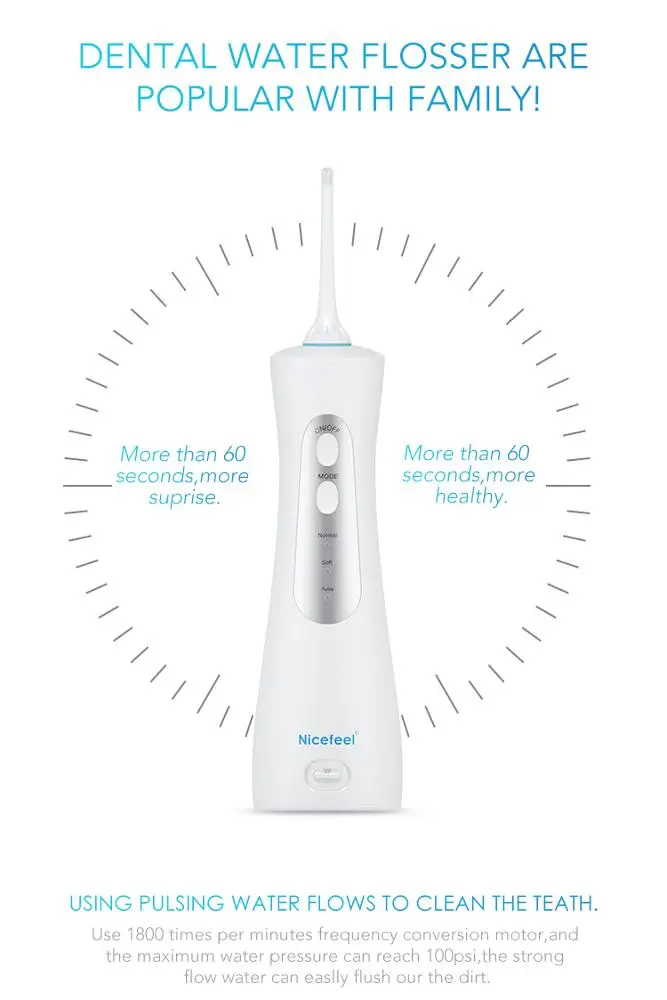 
gum care Water teeth Interdental Clean water pick water flosser electric portable oral irrigator 