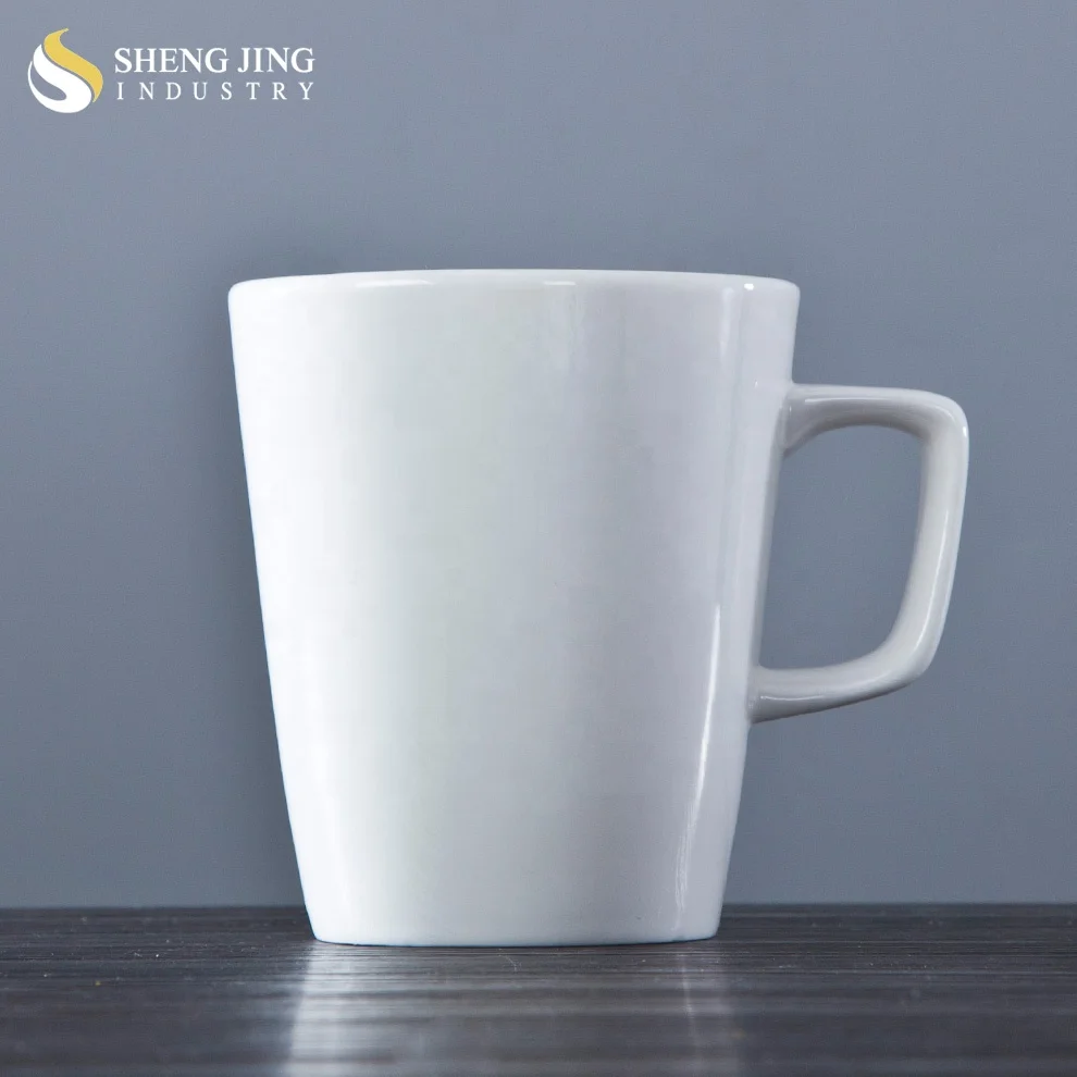 Factory Wholesales White Porcelain 15OZ Coffee Mug With Logo