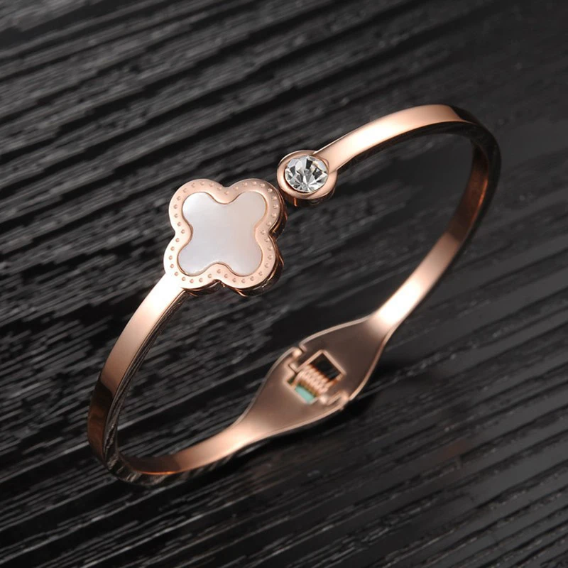clover titanium steel bracelet Women korean fashion jewelry brand Bracelets 2020