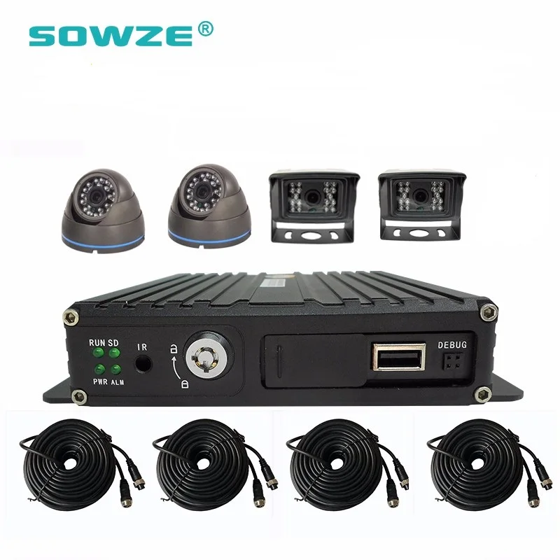 Экономические 4Ch MDVR H.264 Автомобиля DVR Комплекты с 4 Автомобильный ВИДЕОРЕГИСТРАТОР Камеры