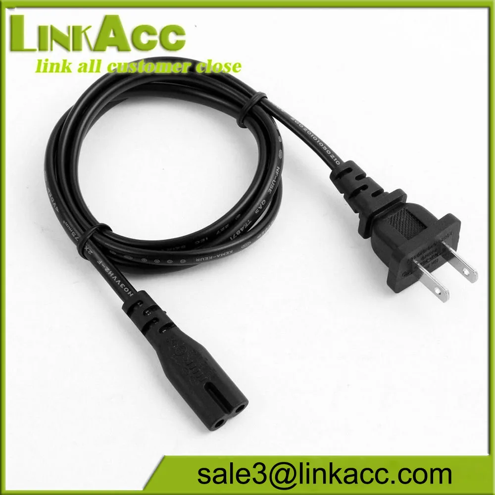 2-Prong AC Power Cord Cable Lead For HP Deskjet Printer Scanjet Scanner Adapter
