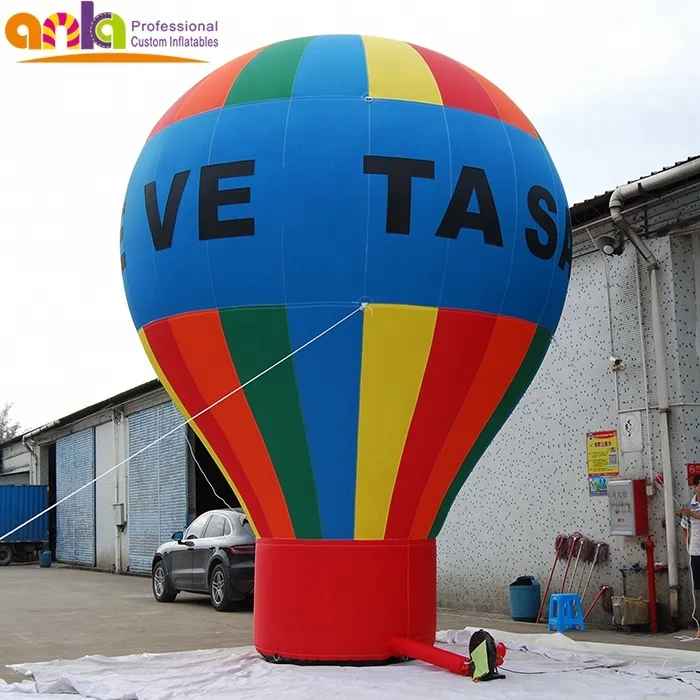 High quality inflatable ground balloon/hot air balloon with stripe for sale
