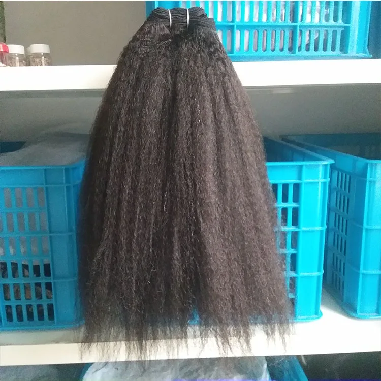 wholesale synthetic hair afro kinky straight hair extensions for black women