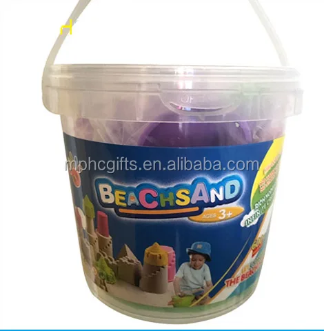 
Factory Audited Children DIY Magic Modeling Sand 600g Color Sand pack in plastic container with Castle Moulds and Tools 