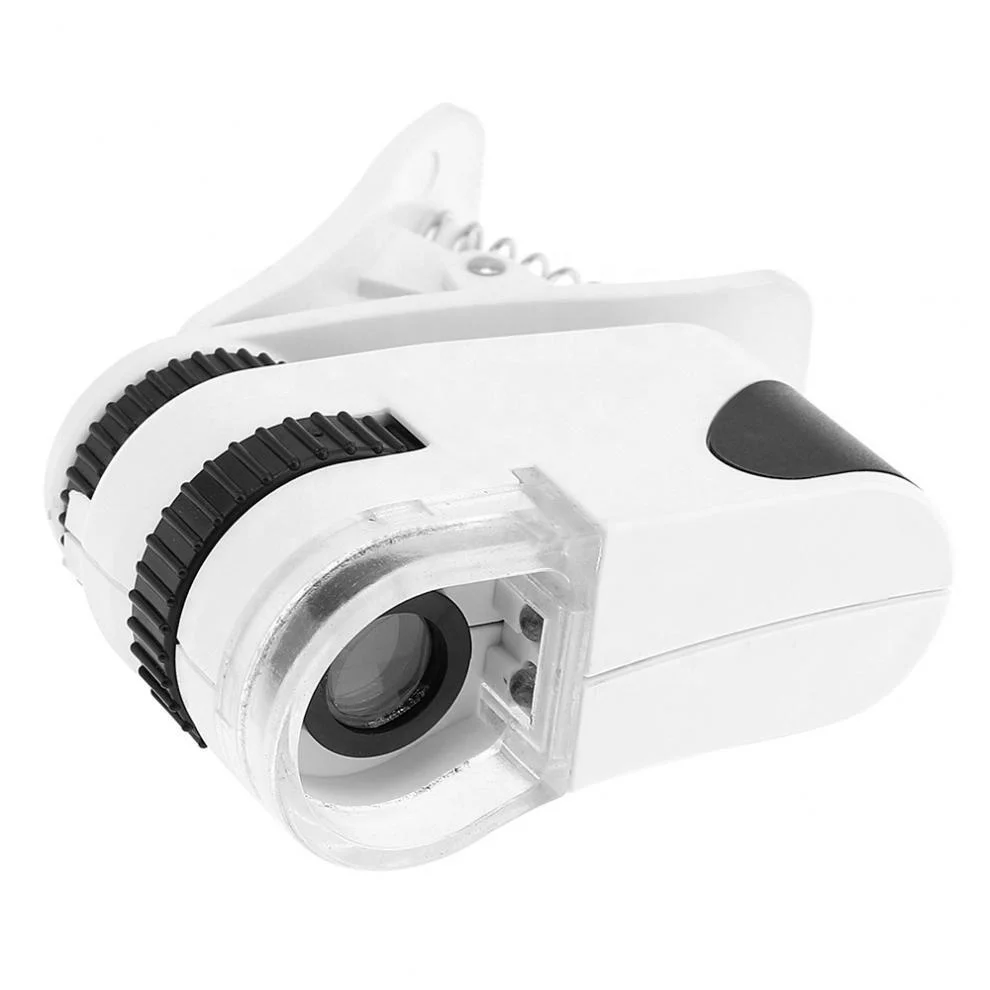 new USB charge 60X Pocket Jewelry Loupe Jewellery Magnifyign Glass Mobile Magnifier with LED and UV light for money detection