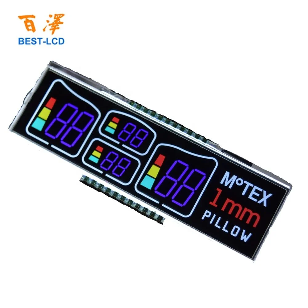 Customized Segment VA Negative LCD Display With Colorful Silk-Printing For Household Electrical Appliances/Home Appliances