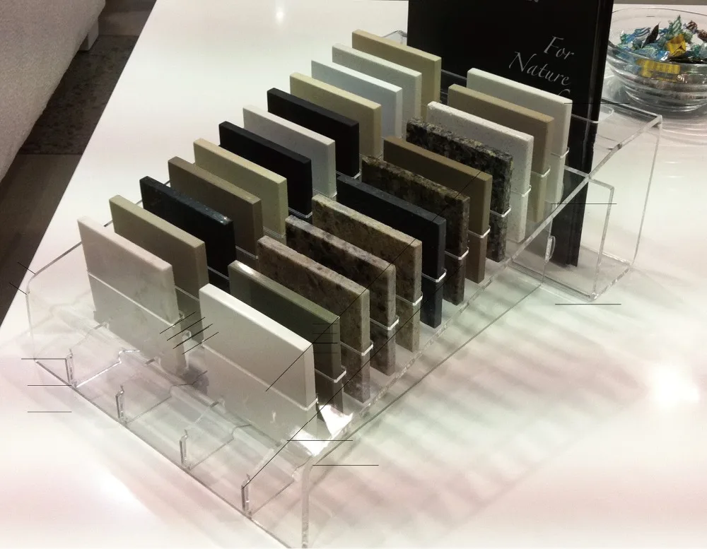 marble acrylic display shelf