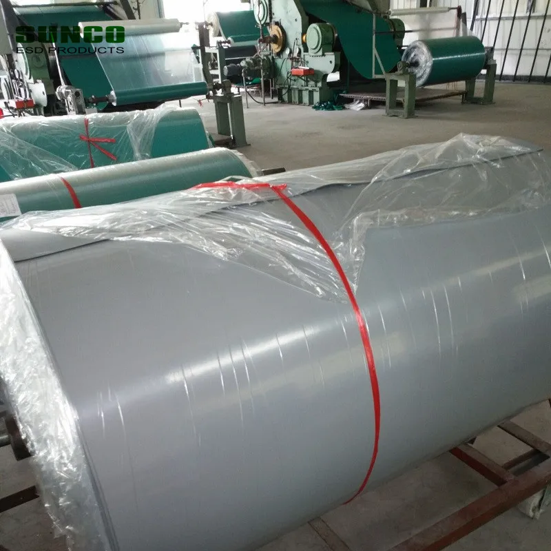 conductive rubber matting rolls with shiny and dull surface