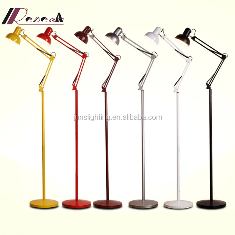 Creative two control dimming modern reading floor lamp