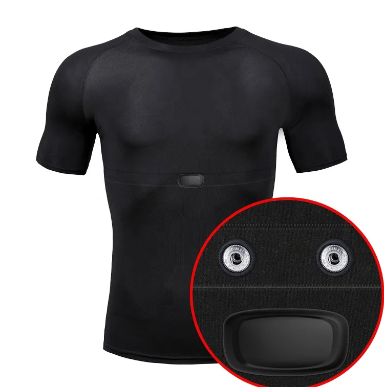 Customized OEM high quality Smart Sports heart rate monitor T-Shirt (HRM sensor not included)