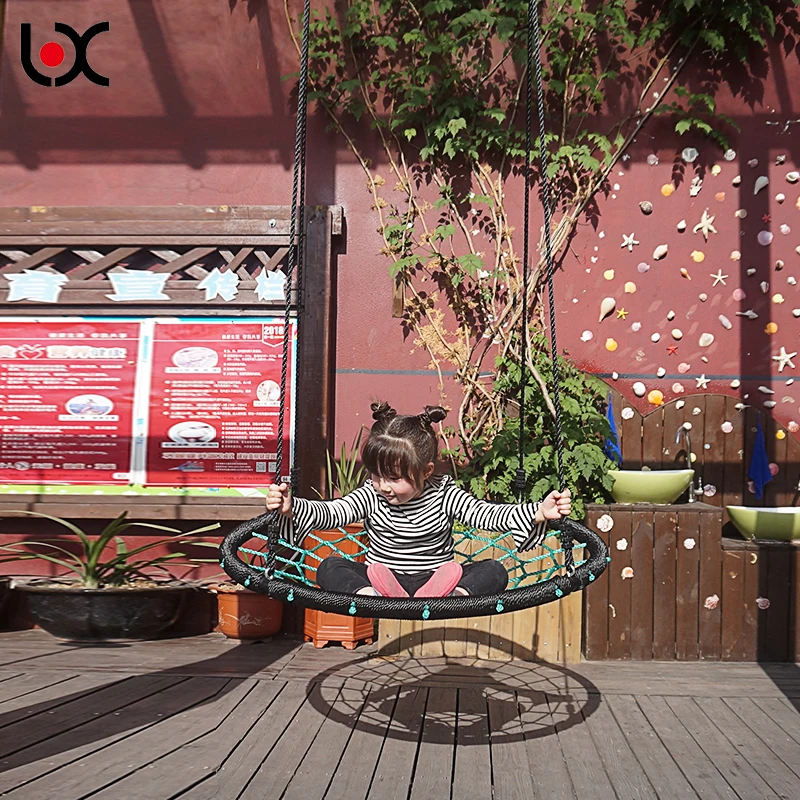 New Style Children Net Tree Hanging Swing , Round And Hammock Swing