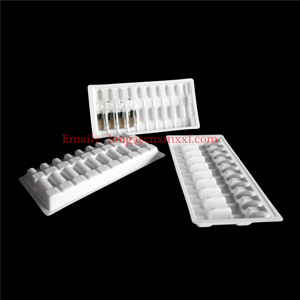 High Quality Plastic Ampoules tray1ml 2ml 5ml 10ml Plastic Clear Blister packaging Vials blister tray box