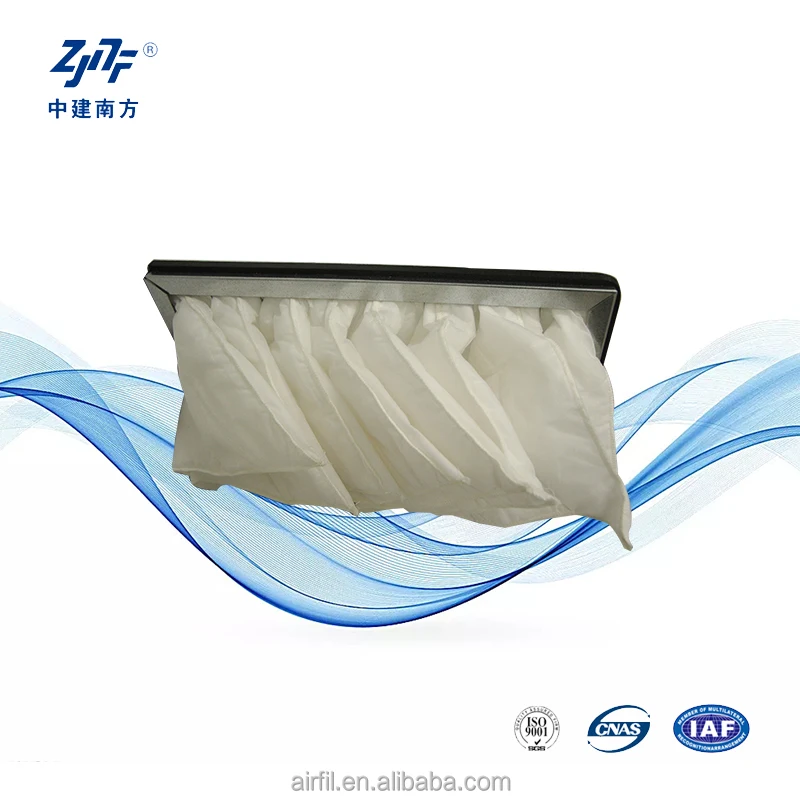 HVAC systems pocket air filter bag with efficiency of g4 f5 f6 f7 f8