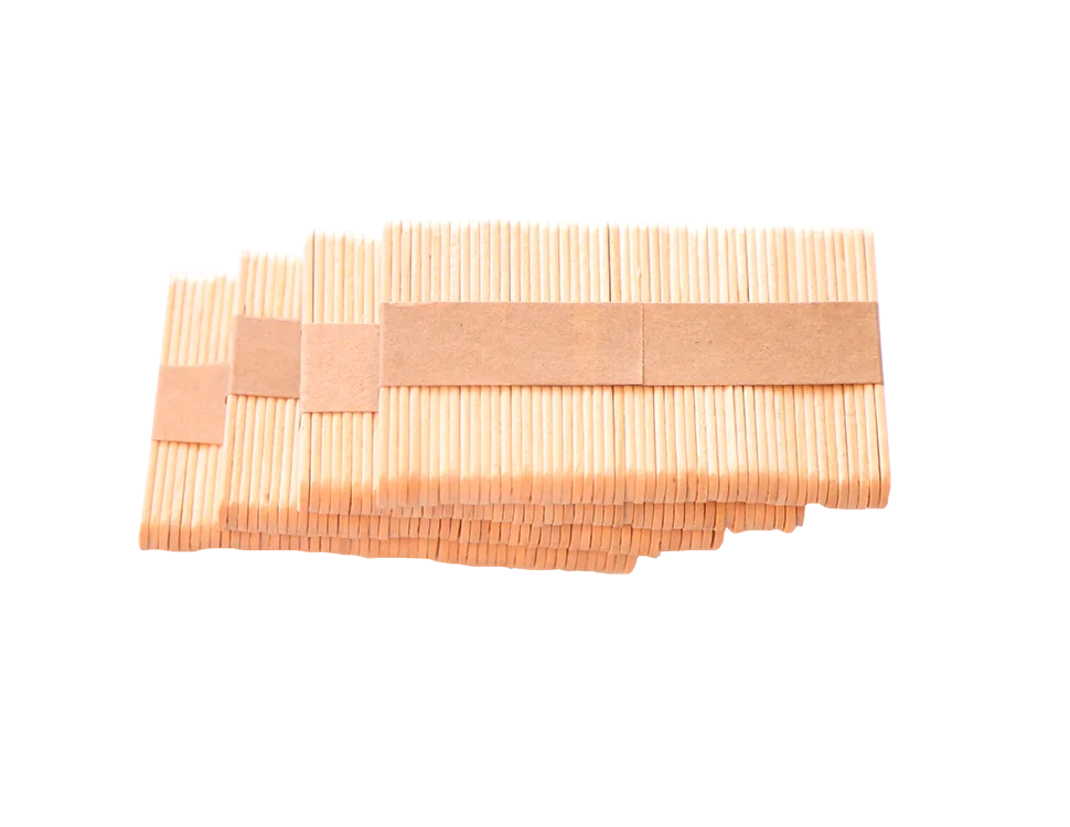 wood material edge frozen ice cream stick