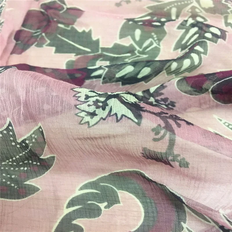 Silk Crepe Georgette Fabric Printed Silk Georgette Fabric Natural Silk Fabric