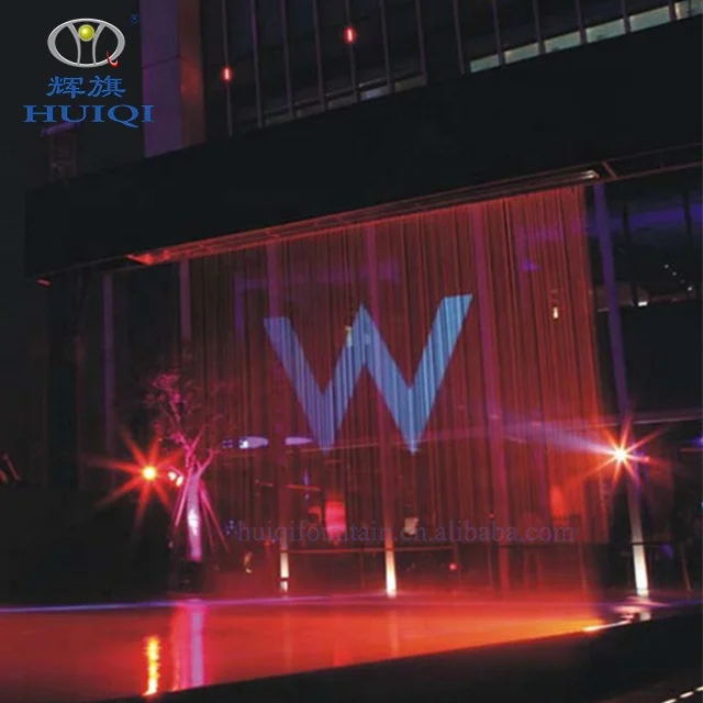 
HUIQI factory custom stage water curtain waterfall fountain fireworks decoration curtain fountain led waterfall fountain 