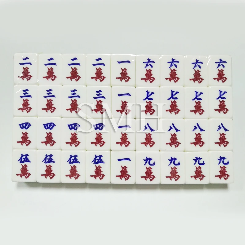 Aluminum Box Packaging 3.7*2.8*2.2cm Green Glitter Crystal Mahjong Set as Promotional Gifts