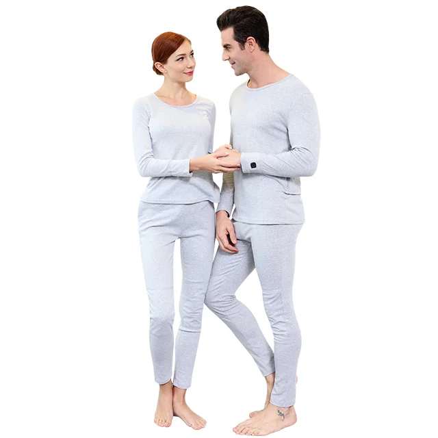 
Full Set Outdoor Use Smart Wearable Battery Heated Long Underwear For Body Warming 