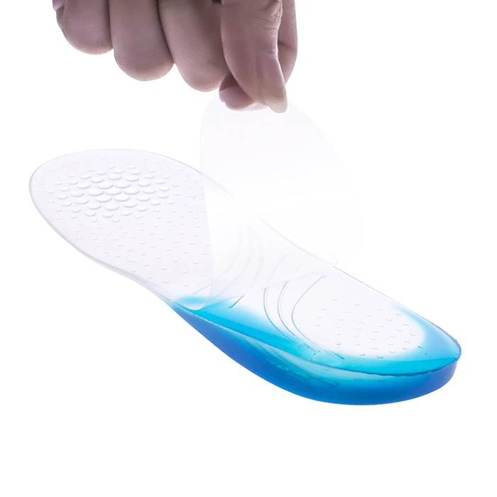 ZRWE08B New orthotic Silicone gel adhesive insoles 3/4 shoe inserts