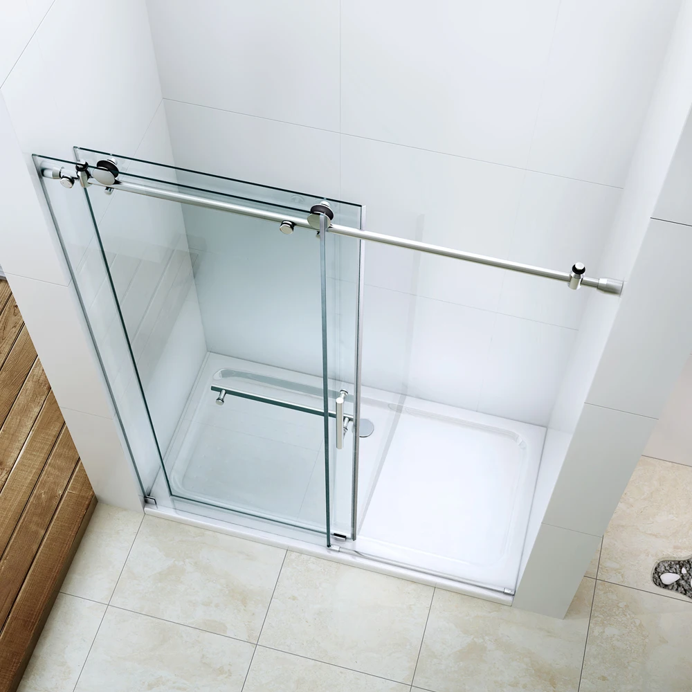 China pivot bathtub shower door,pivot shower screen,frameless pivot shower door