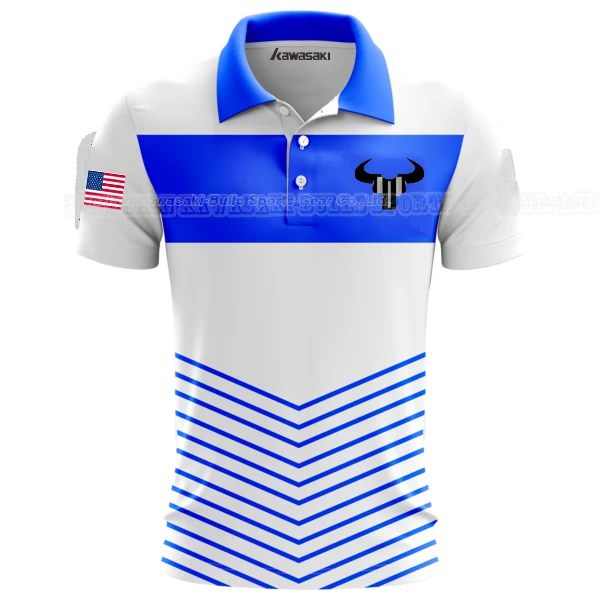 Мужские рубашки-поло с сублимационной печатью, полиэфирная одежда для электроспорта, рубашки-поло для спортивных игр