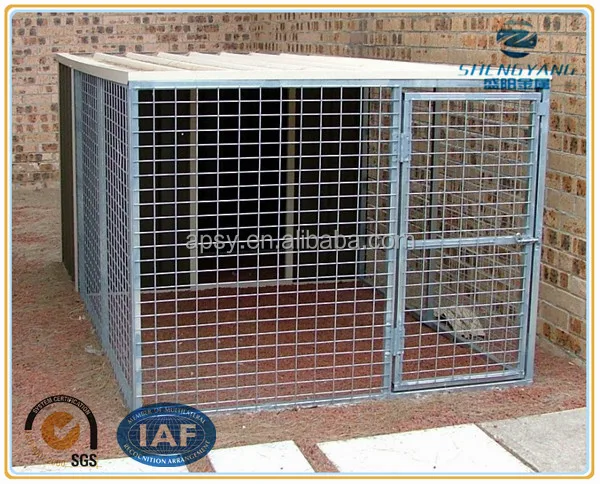 
Easy install cheap welded wire mesh dog kennels pet playpens animal train cages with roofs Square tube kennel European stye: