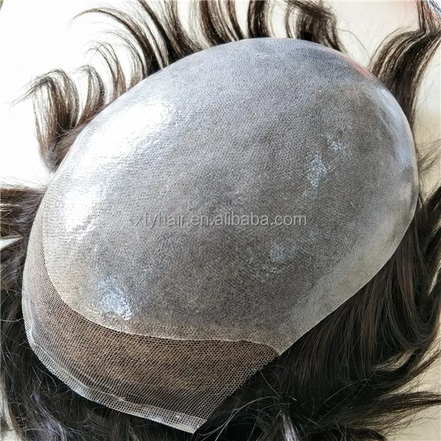 Popular Duroble Mono Base Hair Unit for Men Human Hair Toupee Hair Prosthesis