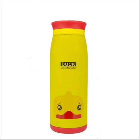 Cartoon Kids Thermos Vacuum Insulated Belly Cup Water Bottle Straight Flask Tumbler Stainless Steel Insulated Drinking Thermos