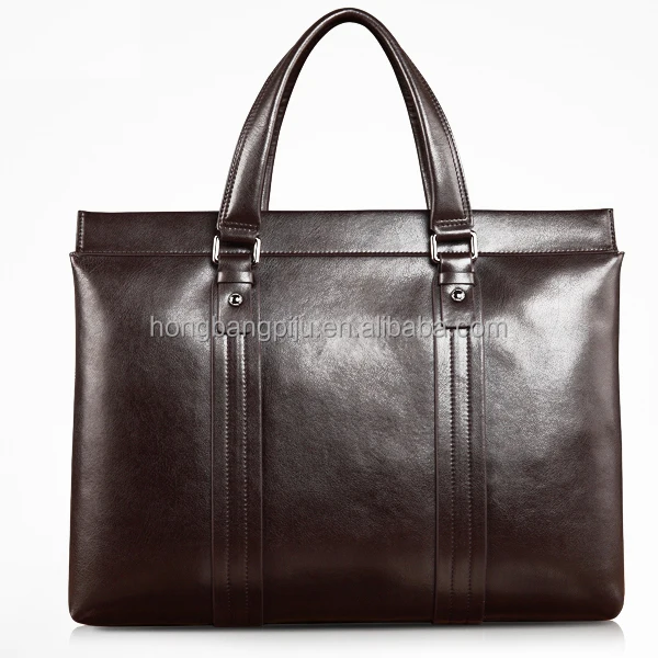 New style 100% handmade mens genuine leather messenger bag in handbag for business man