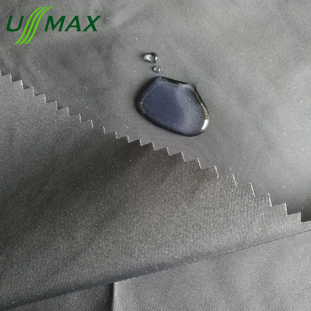 
75d*75d 100% polyester waterproof PA coated down proof 2/2 twill iron free memory fabric for jackets down wears 