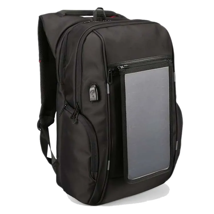 hotsale high quality waterproof Anti-theft durable laptop smart solar charger backpack