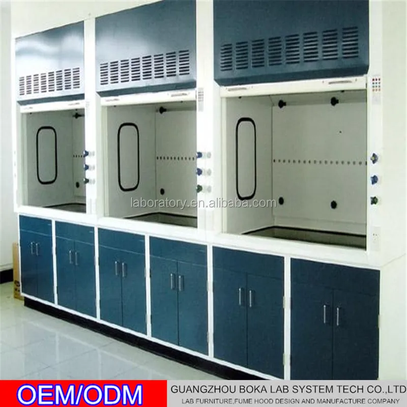 Лабораторная система вентиляции, полностью стальная дымовая камера, вытяжной капот в китае