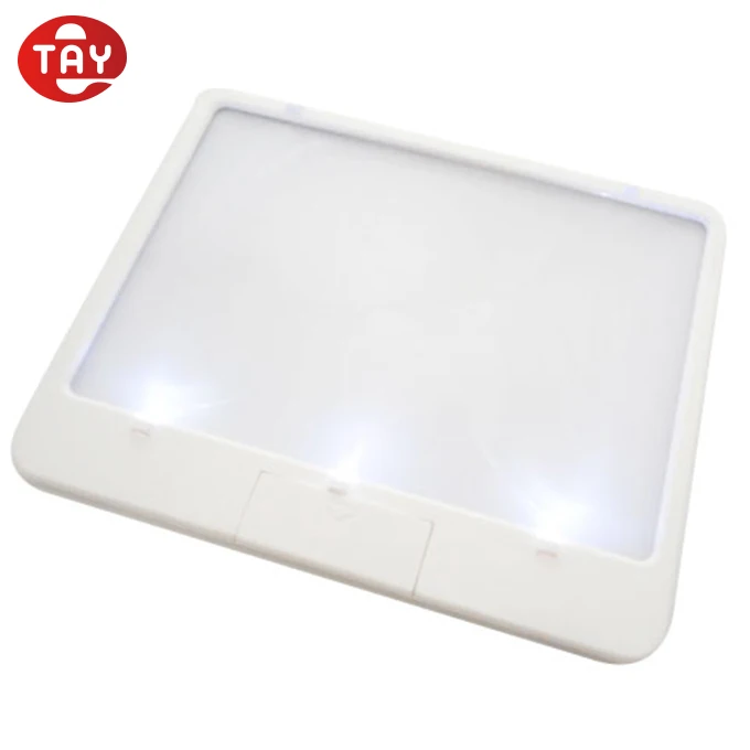 Full page large screen folding portable reading lenses magnifier