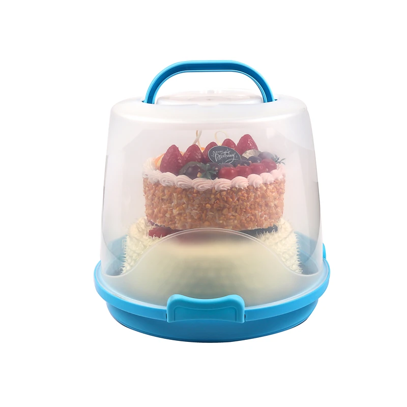 
Clear plastic birthday cake box with cupcake 