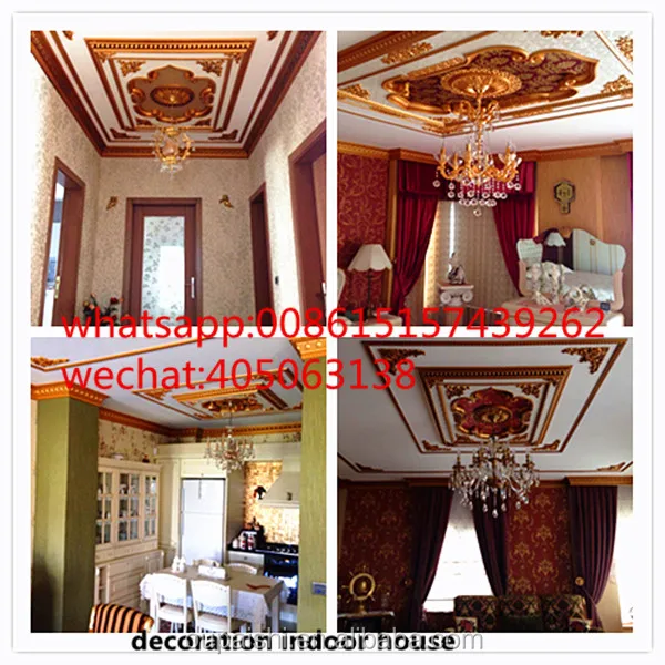  Multiple Styles European Luxurious Ornate Palace PS Artistic Ceiling for