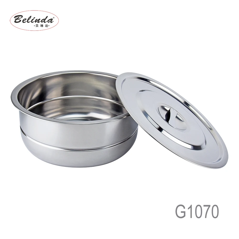 Promotion Item 5PCS Indian Cookware Pot Stainless Steel Cooking Sets Kitchen with Steamer