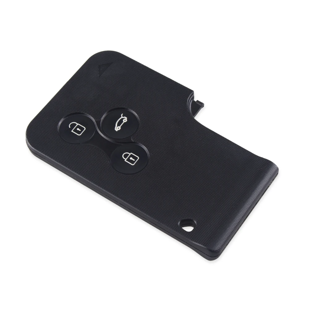 KEYYOU For Renault Clio Megane Grand Scenic 3 Buttons Smart Key Card Remote Car Key Case Fob Shell No Blade Replacement