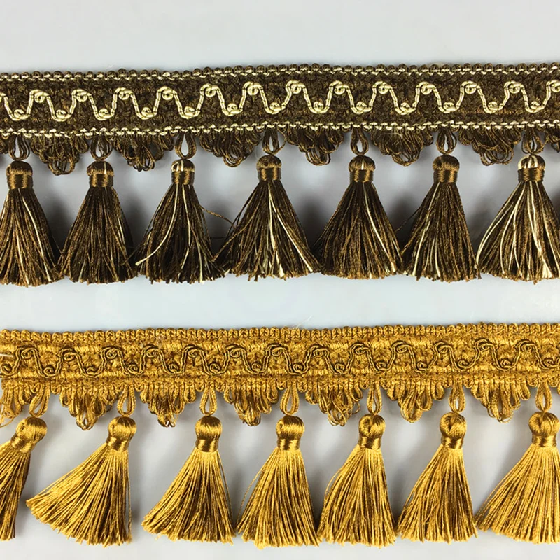 Factory Hot sales table cloth and valance curtain tassel fringe