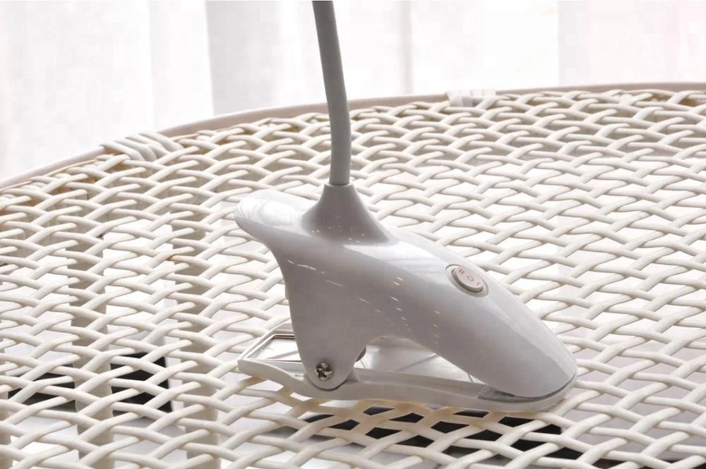 OEM клип на настольная лампа перезаряжаемая Светодиодная для чтения USB зарядное устройство 3 уровня яркости светодиодная