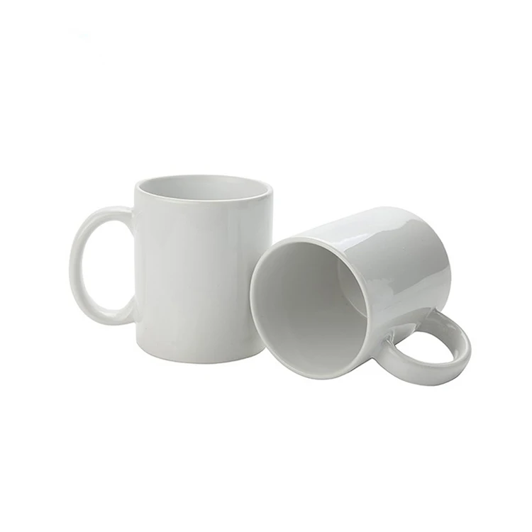 
Free Sample oem new bone custom sublimation reusable porcelain personalised mugs plain white coffee ceramic mug 