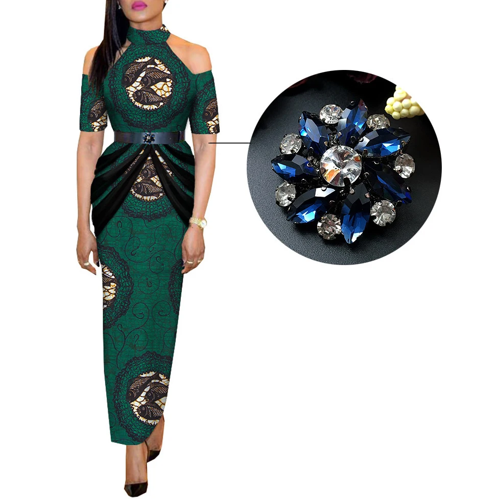 African batik print dress cotton dress wholesale