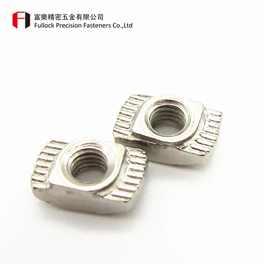 Aluminum profiles accessories hardware roll-in t slot nut sliding nut