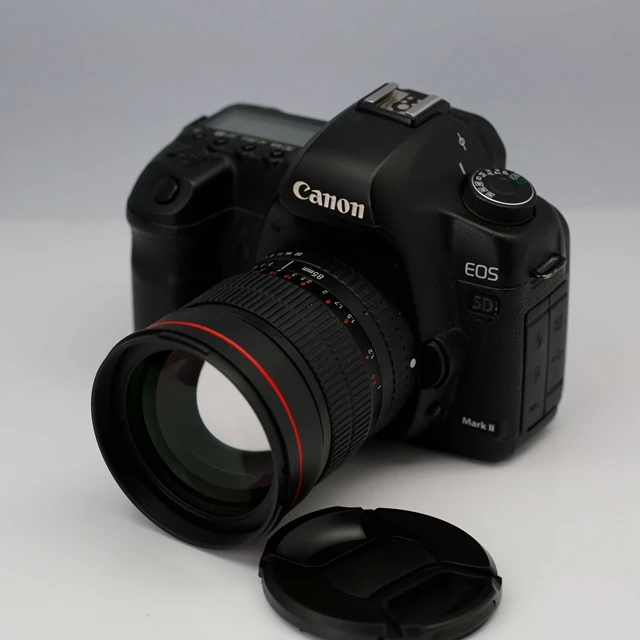 Объектив KAPKUR 85 мм с фиксированным фокусом для объективов камер Canon f/1,4, портретный объектив