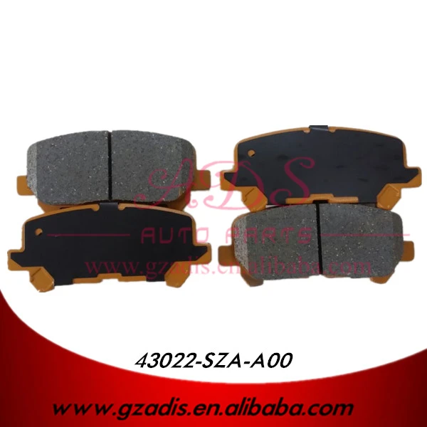 for mdx non-asbestos with long life environmentally friendly brake pads disc for acura cars oem: 43022-sza-a00