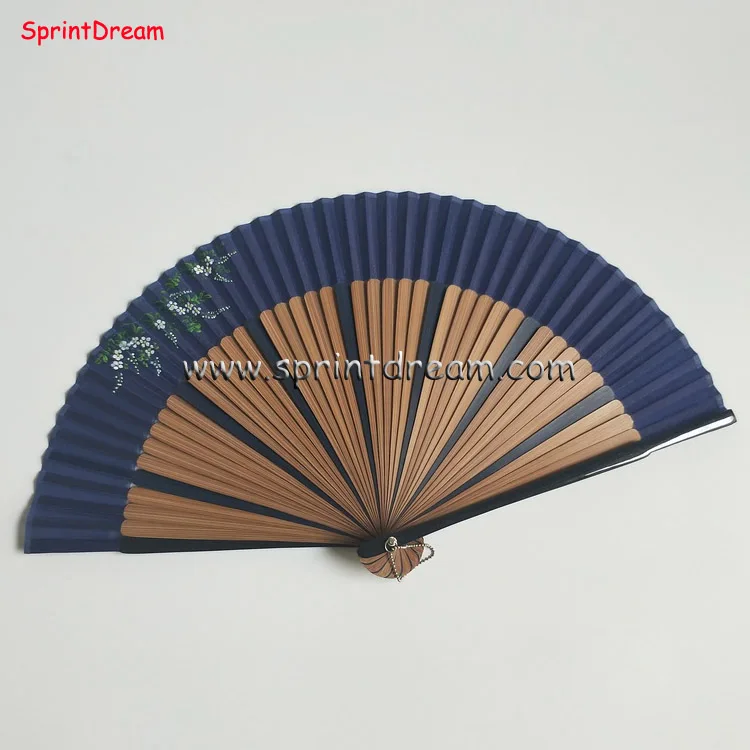 Exquisite Silk Bamboo Wedding Gift Fan Watermelon Fan