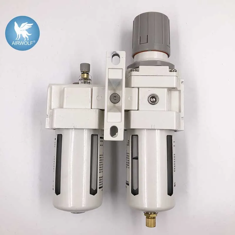 AC4010-06 FRL lubricator combination G1/2 source treatment unit Fittings filter regulator
