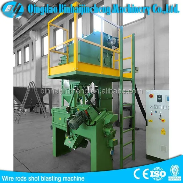 Wire Rods  Mechanical Shotblast Descaling Machine/Abrasive Shot Blasting Equipment for sale