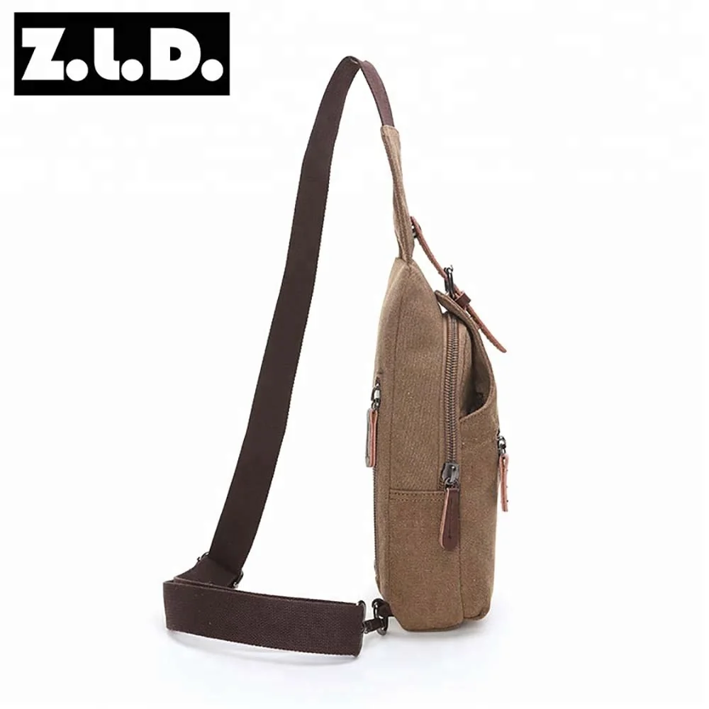 ZUOLUNDUO High Capacity Men Mobile Phone Mens Sling Chest Bag Shoulder Crossbody Bag